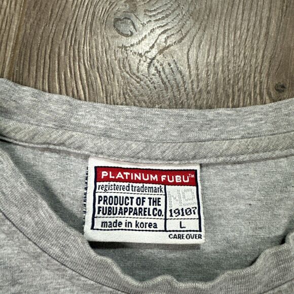 Vintage Platinum Fubu T Shirt Mens Large Gray Fat Albert The Junkyard Express - Picture 8 of 10